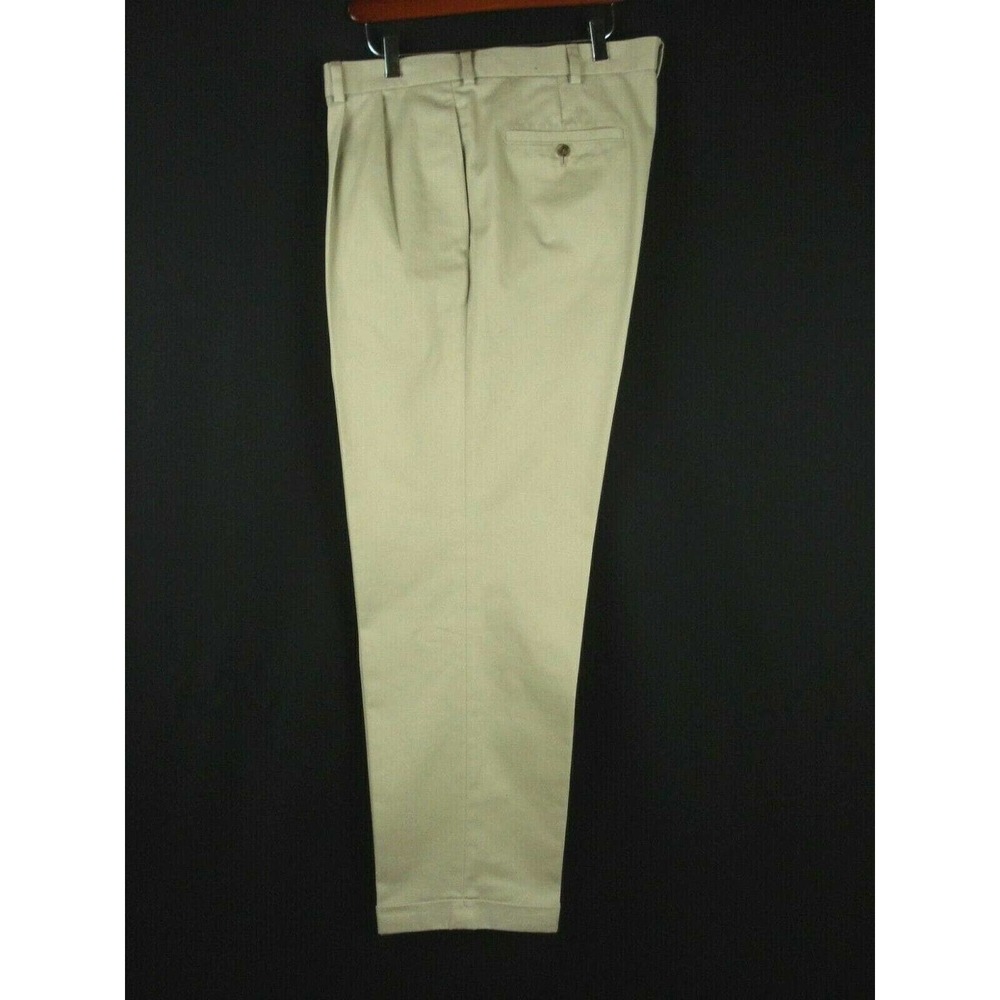 38 x 32 Brooks Brothers Cotton pleated Advantage Chino Trouser slacks Pants